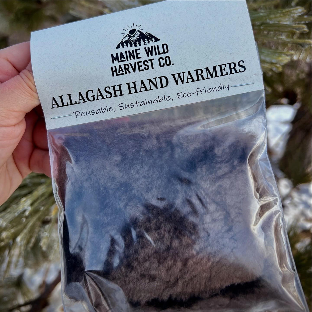 Maine Gift Set: Just a Kid from Maine Mug, Chaga Tea, Beaver Fur Hand Warmers & Maple Syrup