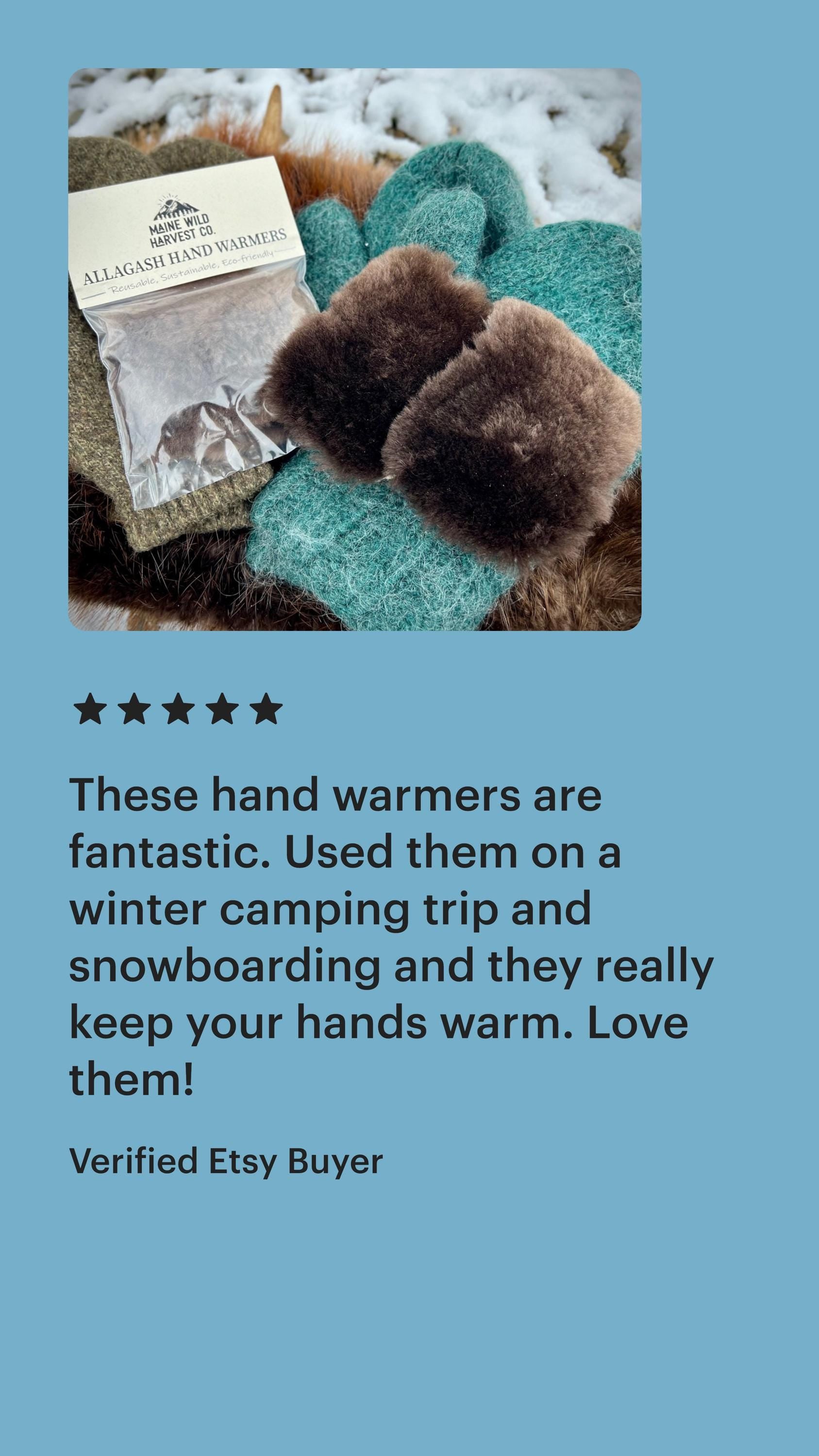 Beaver Fur Hand and Foot Warmers (Reusable)