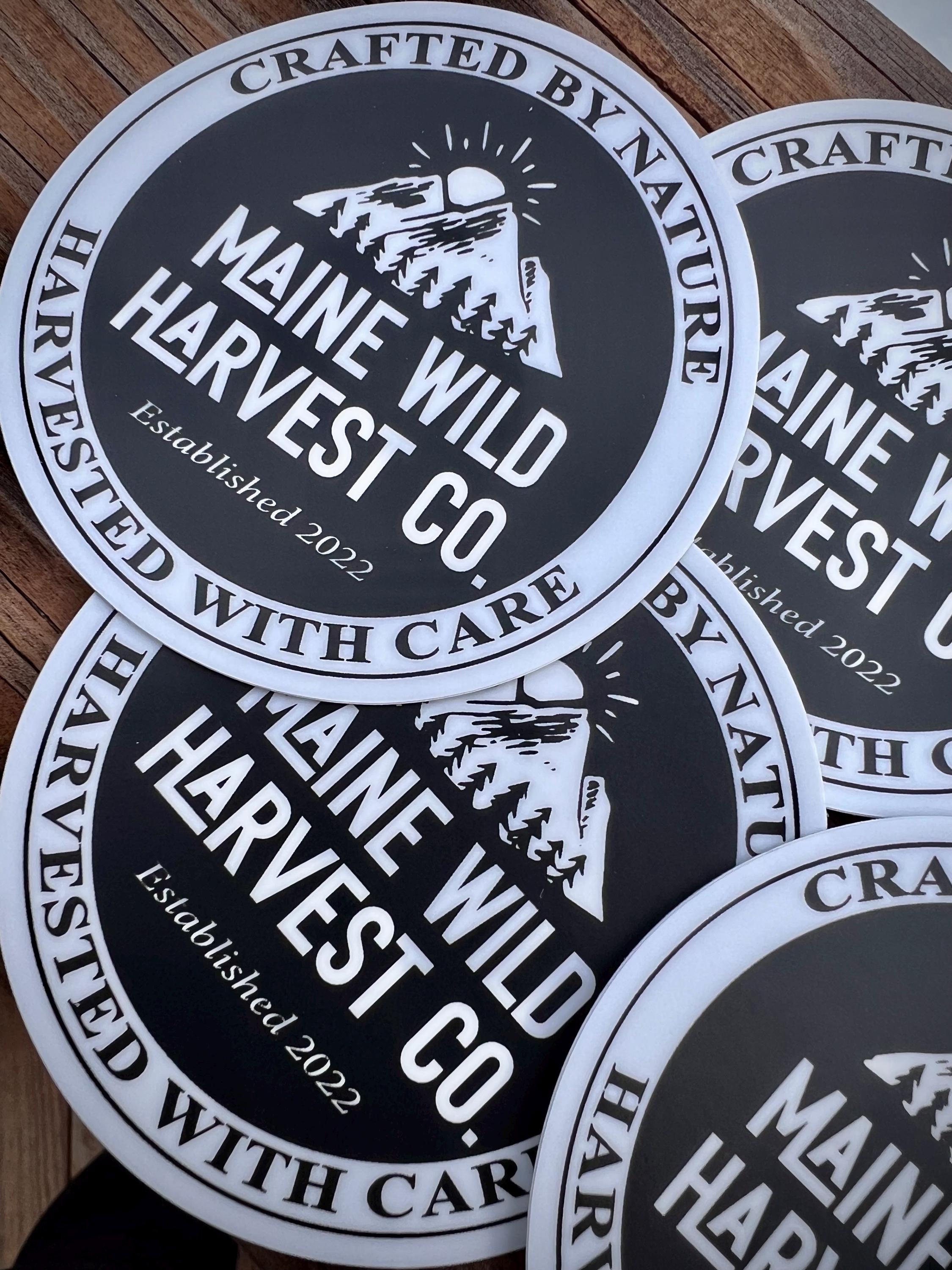 Maine Wild Harvest Company Sticker - 3” x 3”