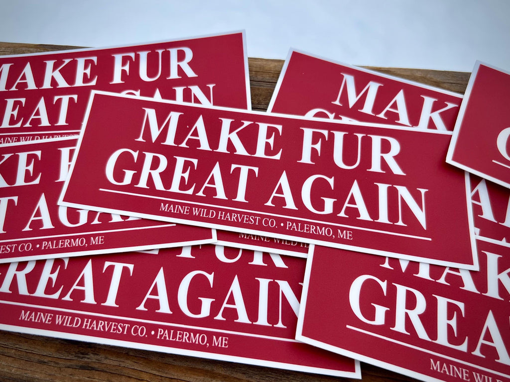 Make Fur Great Again Sticker - Weatherproof Vinyl Decal (6”x 2")