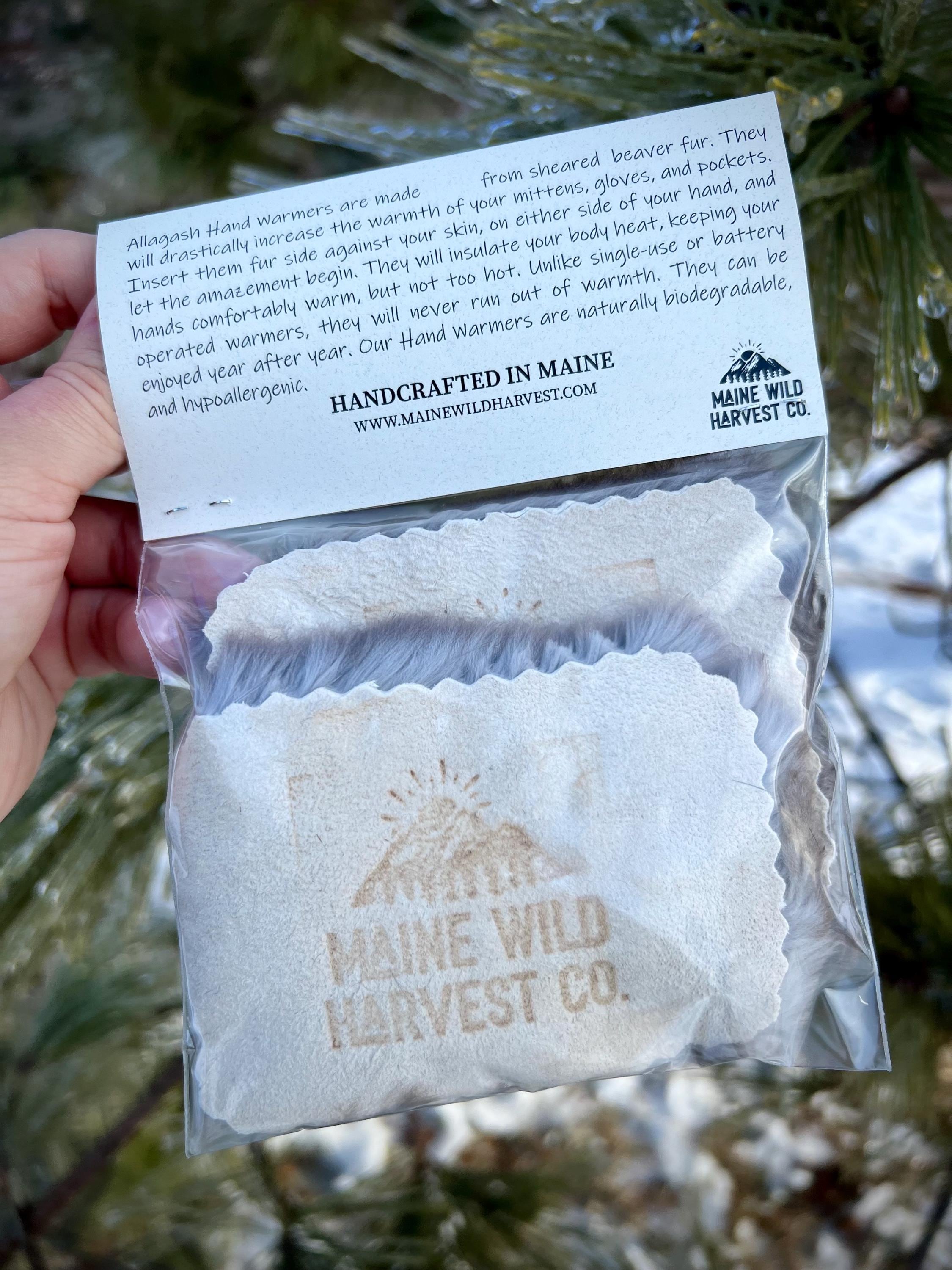 Maine Gift Set: Just a Kid from Maine Mug, Chaga Tea, Beaver Fur Hand Warmers & Maple Syrup
