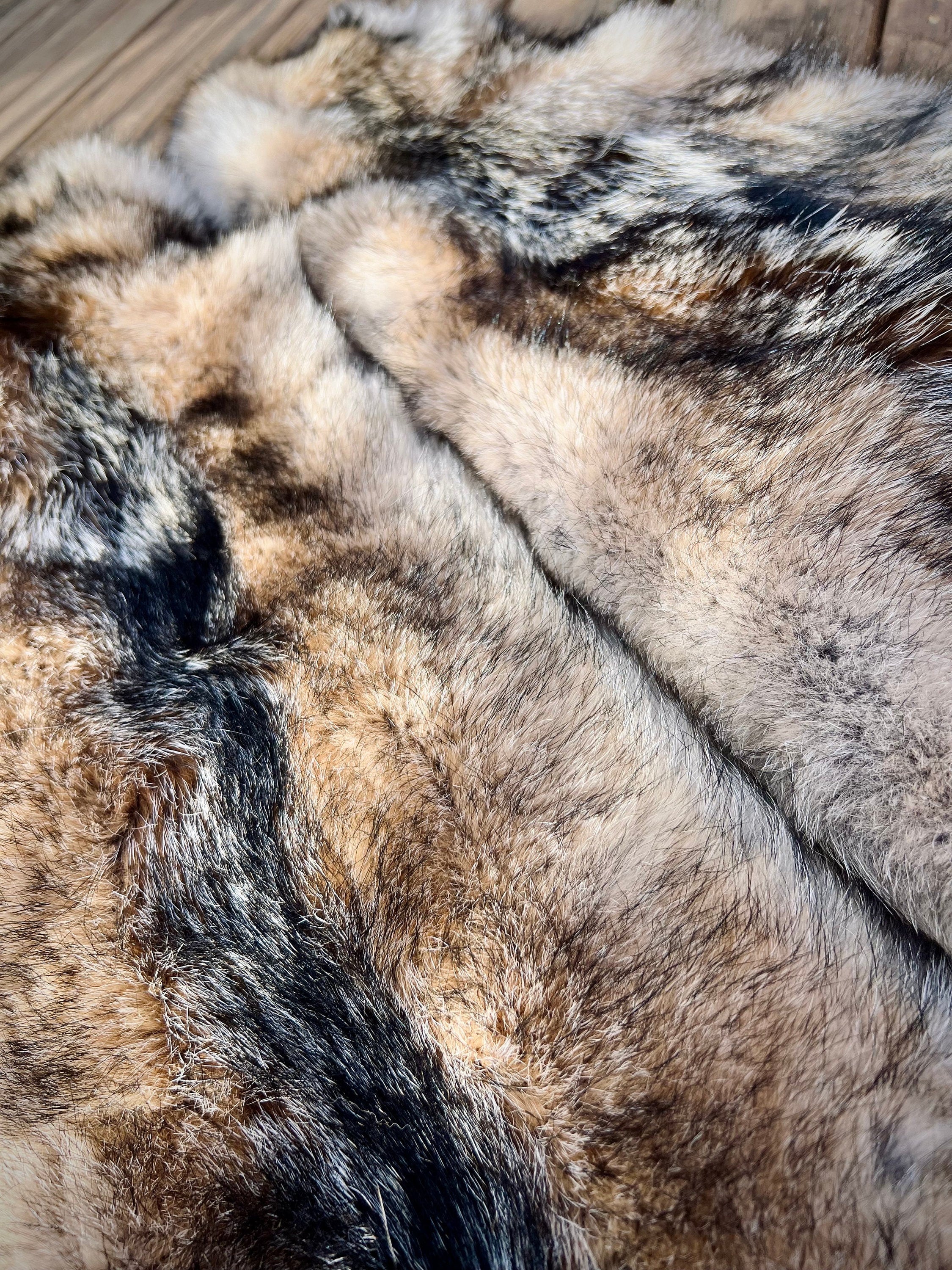 Eastern Coyote Pelt: Prime Wild Fur - Garment Grade, Professionally Soft Tanned