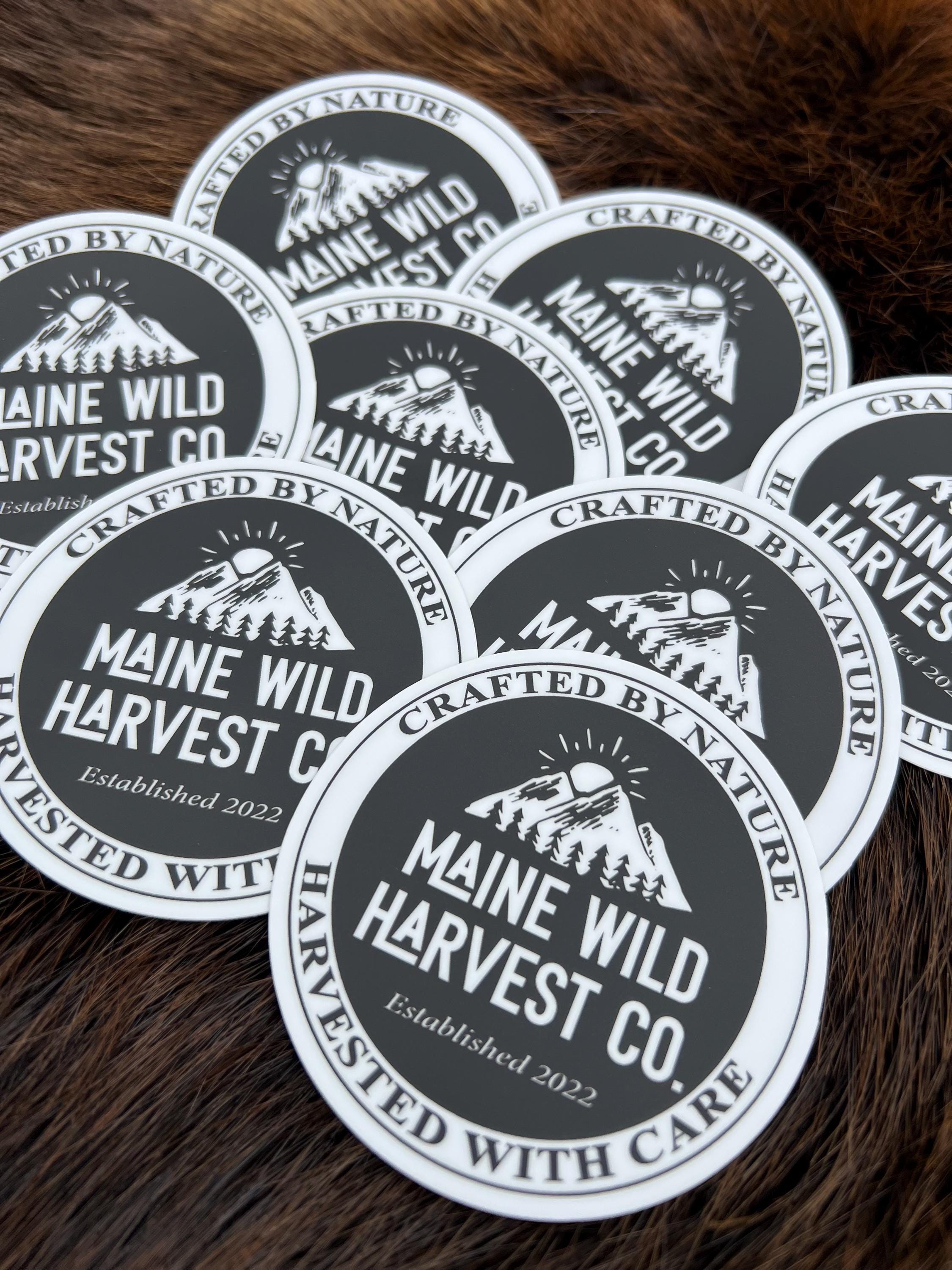 Maine Wild Harvest Company Sticker - 3” x 3”