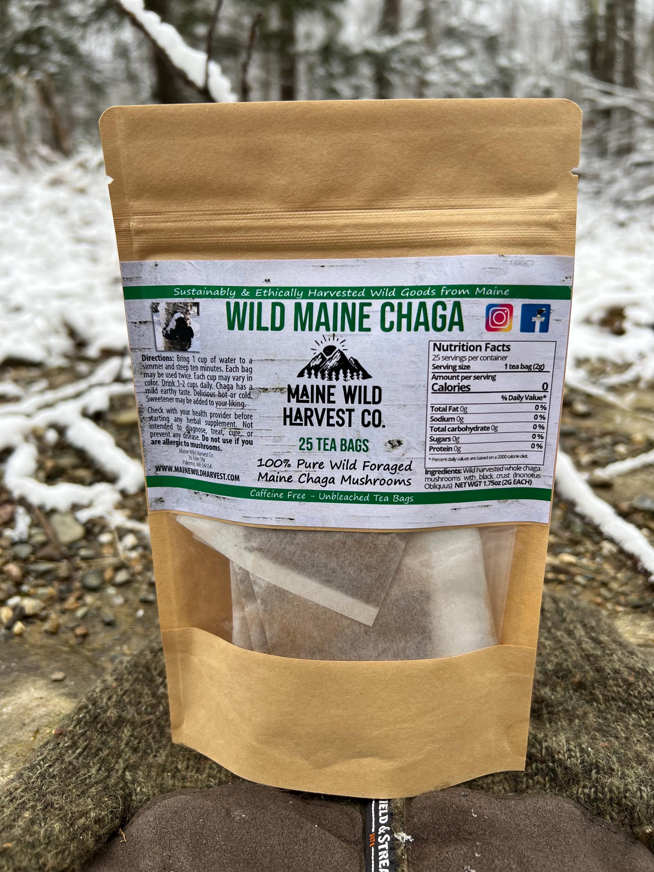 Maine Gift Set: Just a Kid from Maine Mug, Chaga Tea, Beaver Fur Hand Warmers & Maple Syrup