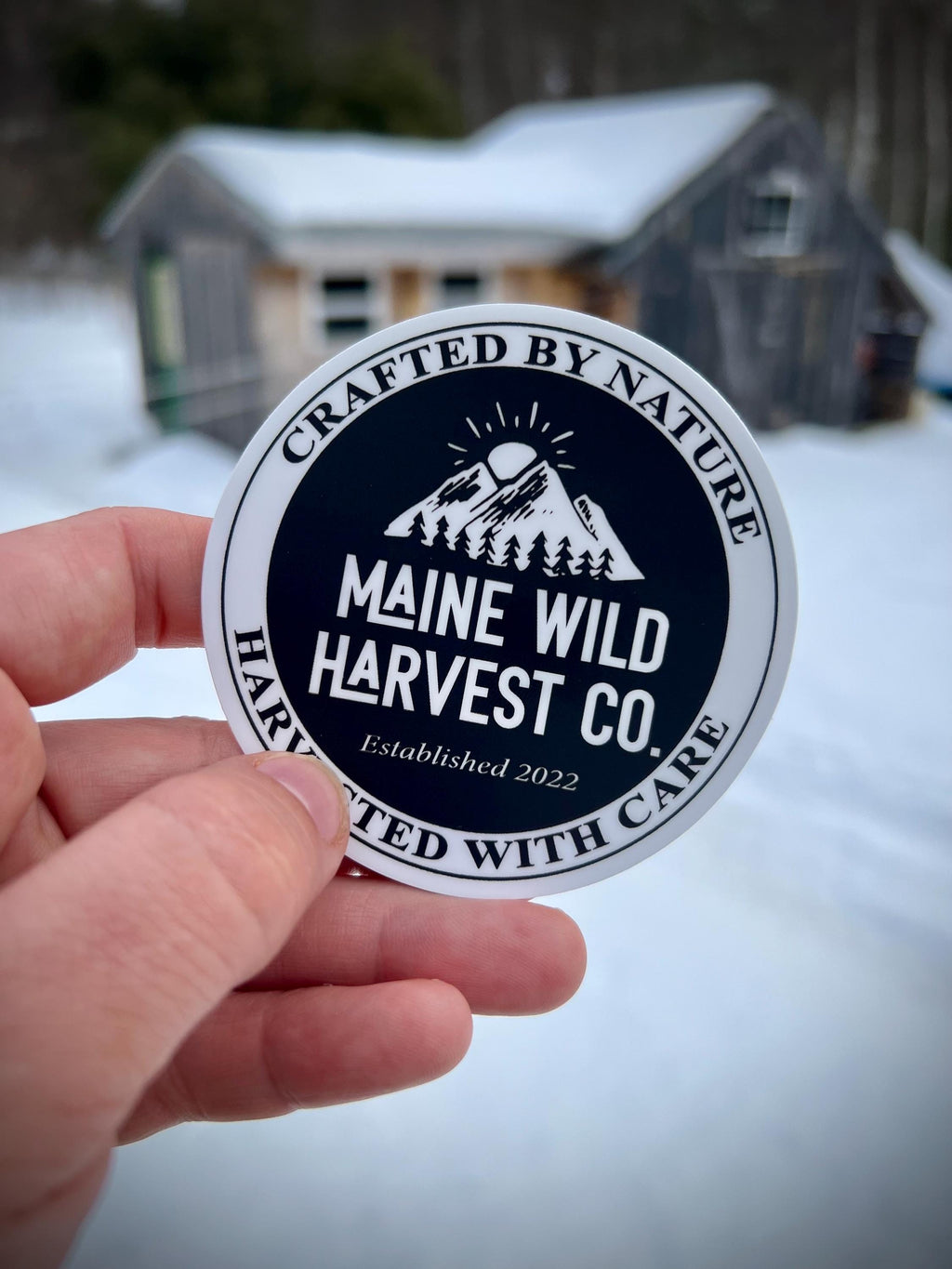 Maine Wild Harvest Company Sticker - 3” x 3”