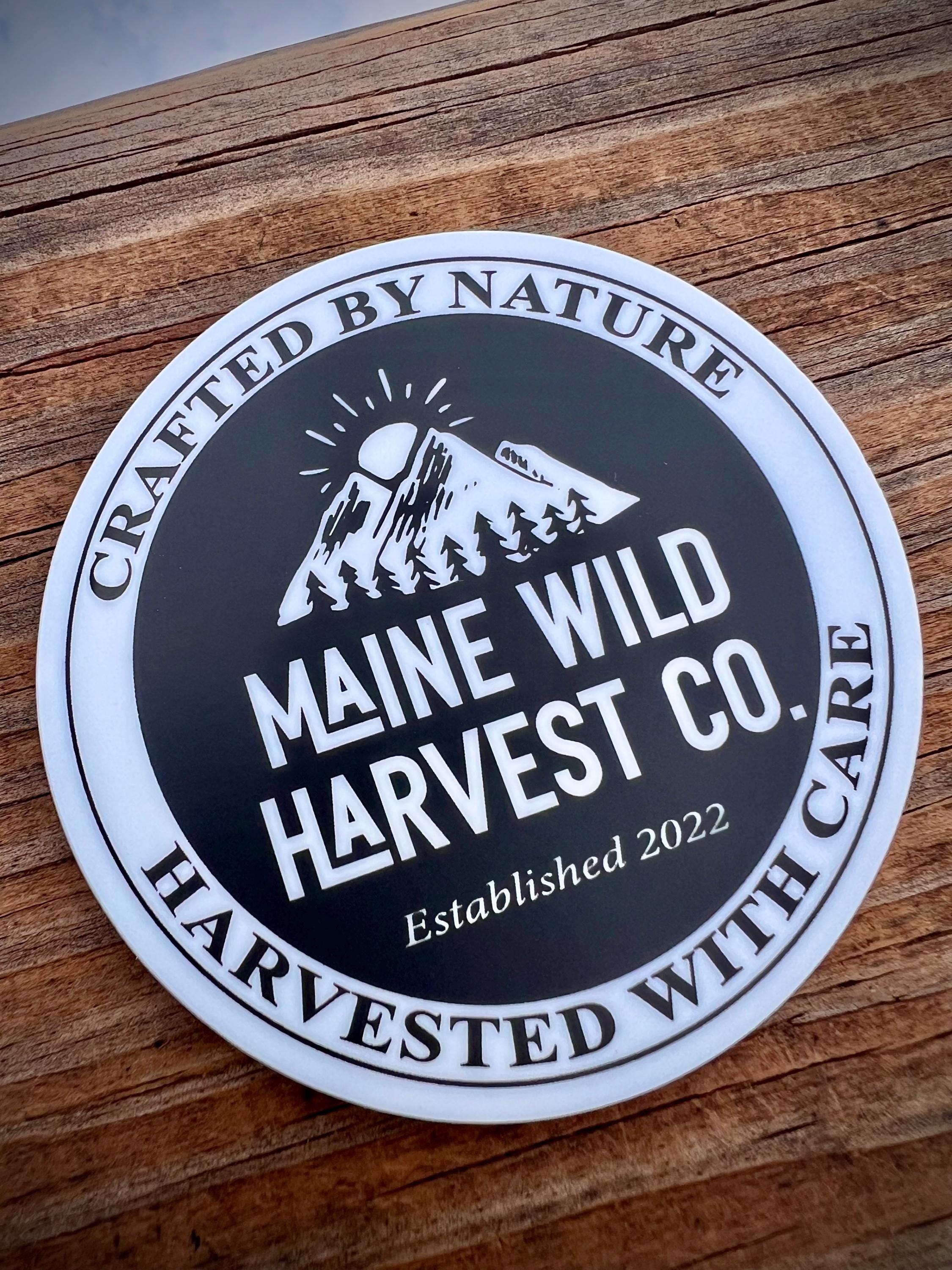 Maine Wild Harvest Company Sticker - 3” x 3”
