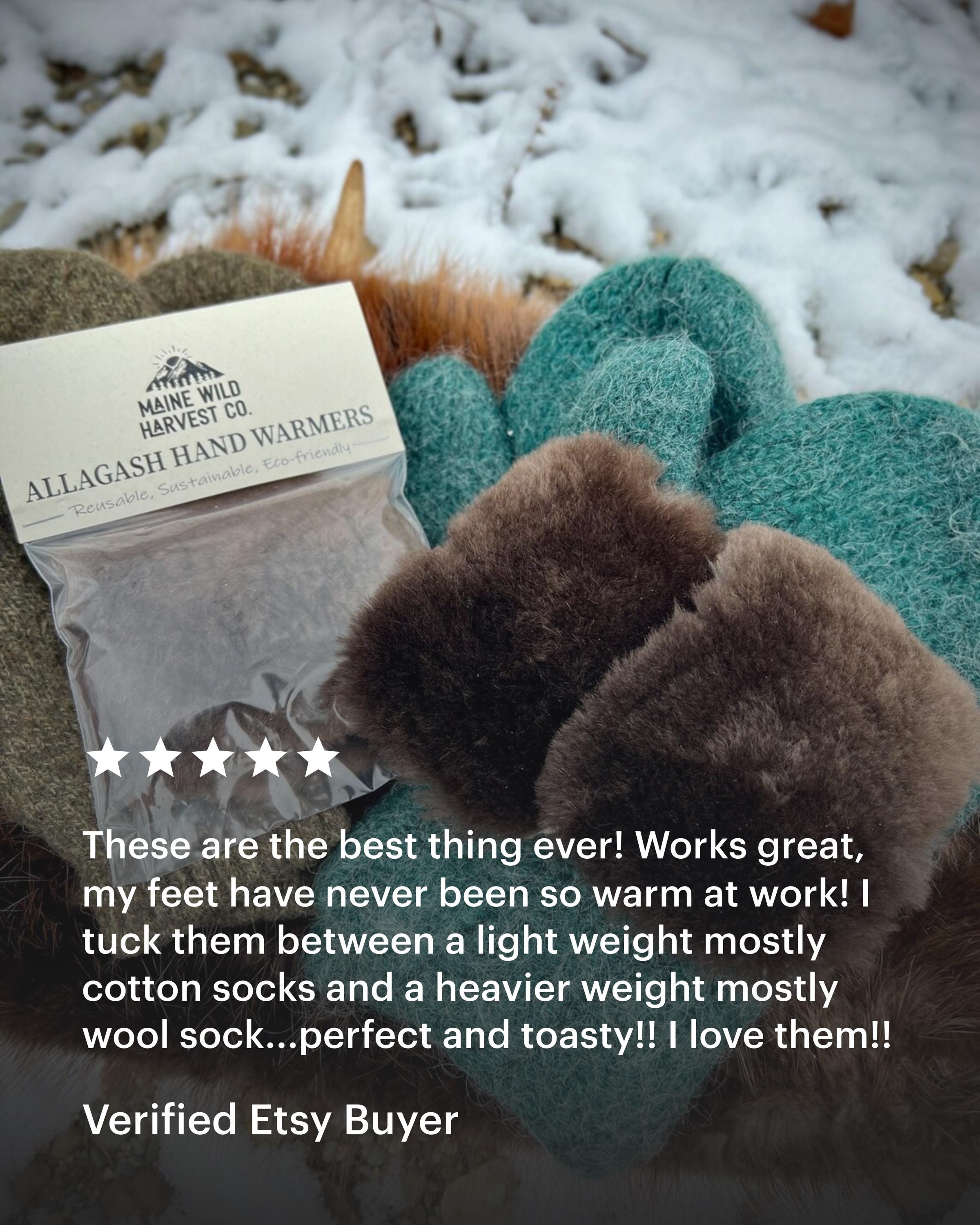 Maine Gift Set: Just a Kid from Maine Mug, Chaga Tea, Beaver Fur Hand Warmers & Maple Syrup