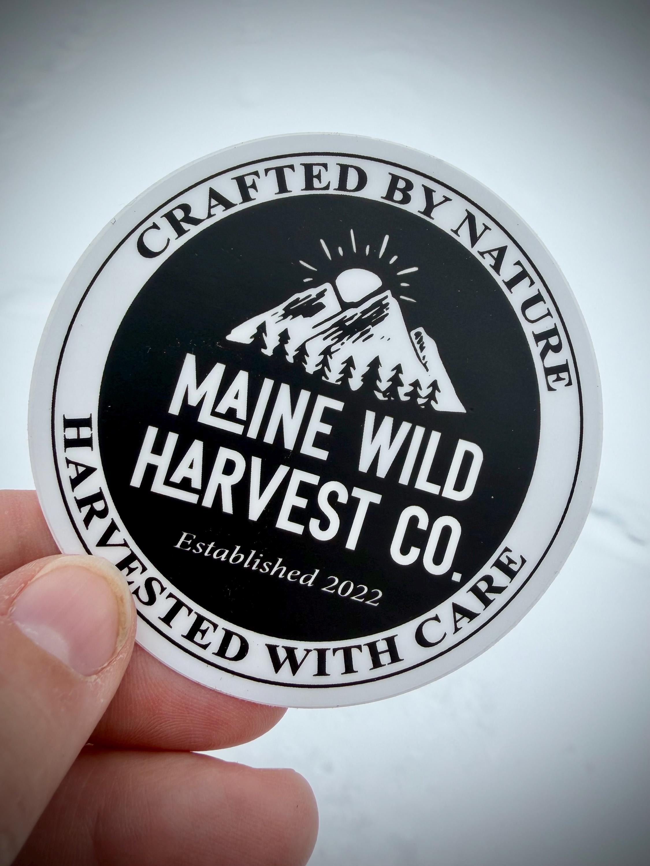 Maine Wild Harvest Company Sticker - 3” x 3”
