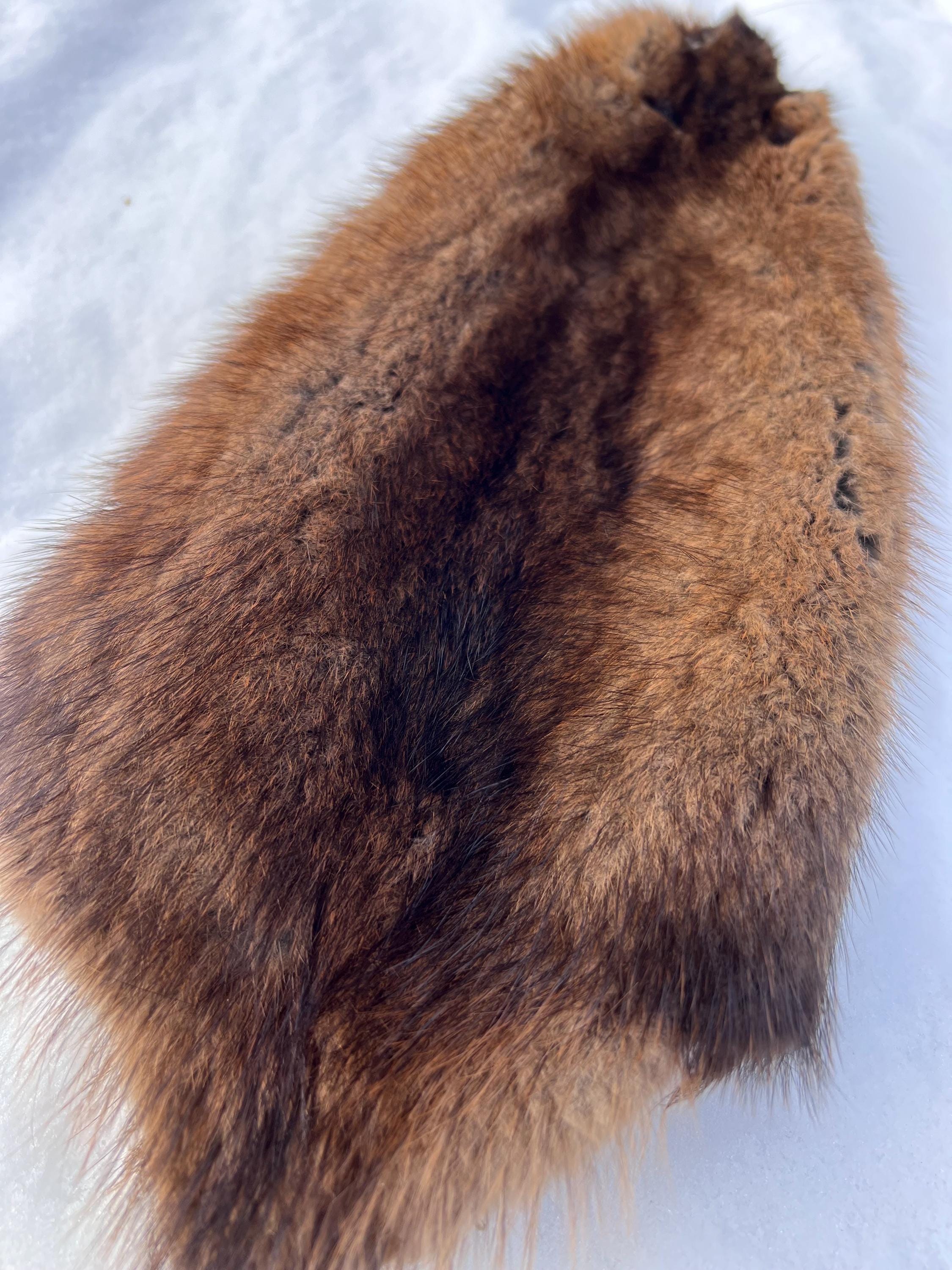 Maine Muskrat Pelt - Prime, Professionally Garment Soft Tanned