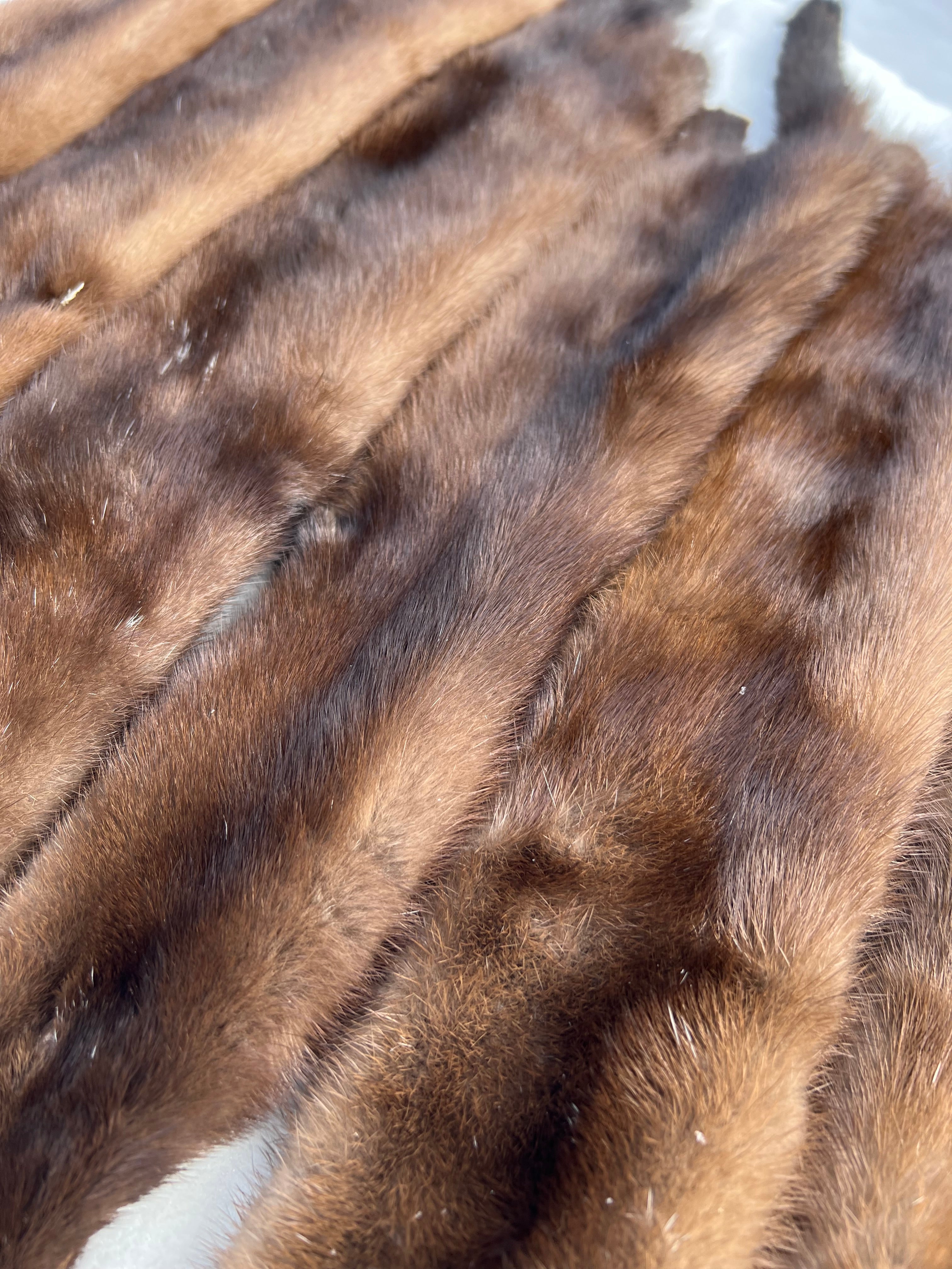 Maine Wild Mink Pelt - Prime, Professionally Garment Soft Tanned