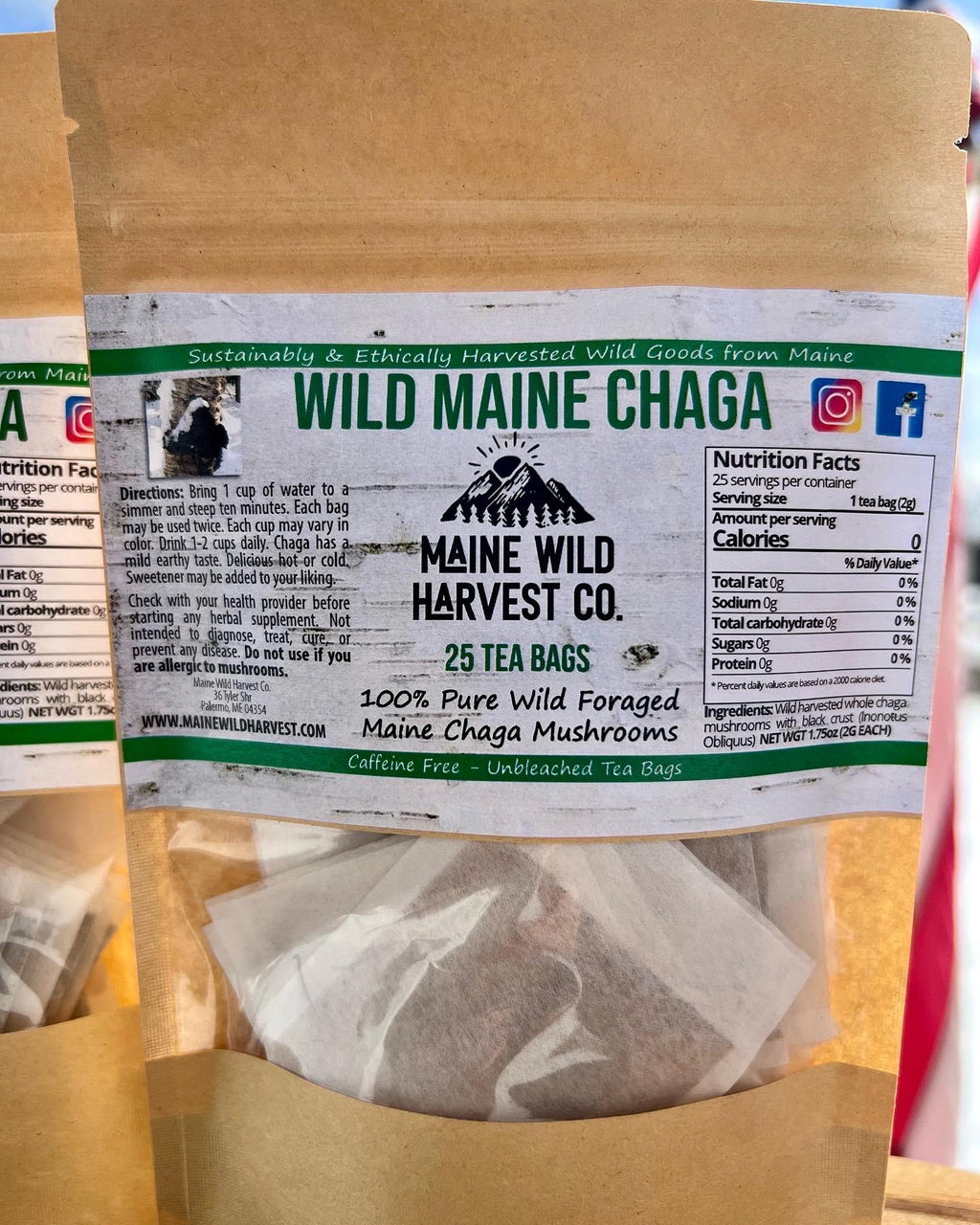 Maine Gift Set: Maine Mug, Chaga Tea, Beaver Fur Handwarmers and Maine Maple Syrup