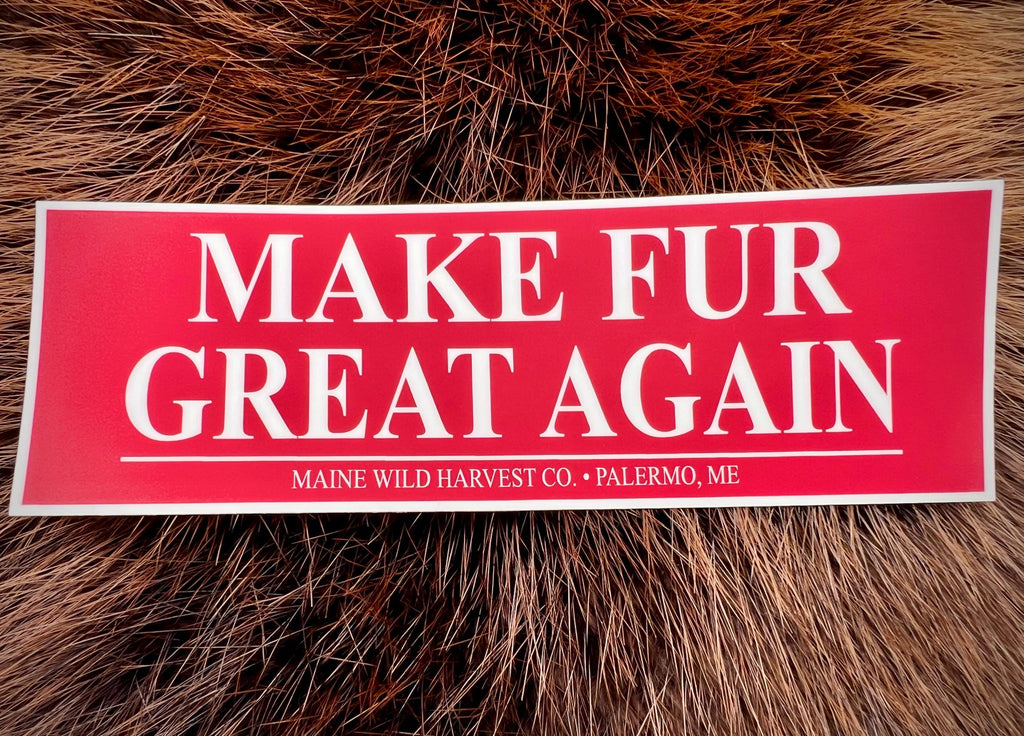 Make Fur Great Again Sticker - Weatherproof Vinyl Decal (6”x 2")